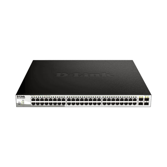 D Link 52 Port Smart Managed Poe Switch 48 X 1 Gbe Ports 4 X 1 Gbps Sfp Ports 740 W Poe Budget Rackmount Form Factor - Vice-Tech