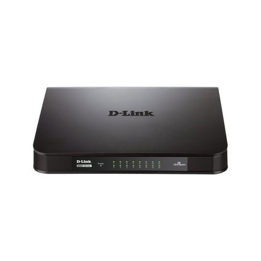 D Link 16 Port Unmanaged Switch 16 X 10/100 Mbps Ports No Secondary Port Type Desktop Form Factor