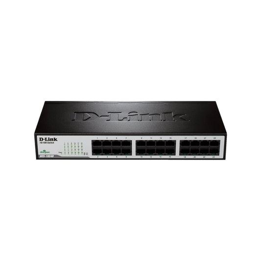 D Link 24 Port Unmanaged Switch 24 X 10/100 Mbps Ports No Secondary Port Type Rackmount Form Factor