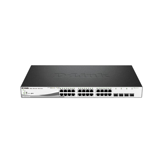 D Link 26 Port Smart Managed Switch 24 X 1 Gbe Ports 2 X 1 Gbps Sfp Ports Rackmount Form Factor