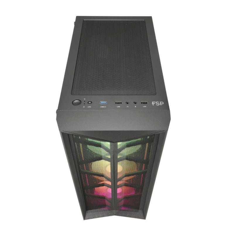 FSP CMT211A ATX | Micro-ATX | Mini-ITX ARGB Mid-Tower Gaming Chassis - Vice-Tech