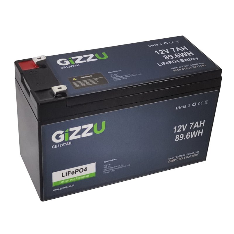 Gizzu 12v 7ah Lithium batteries - Vice-Tech