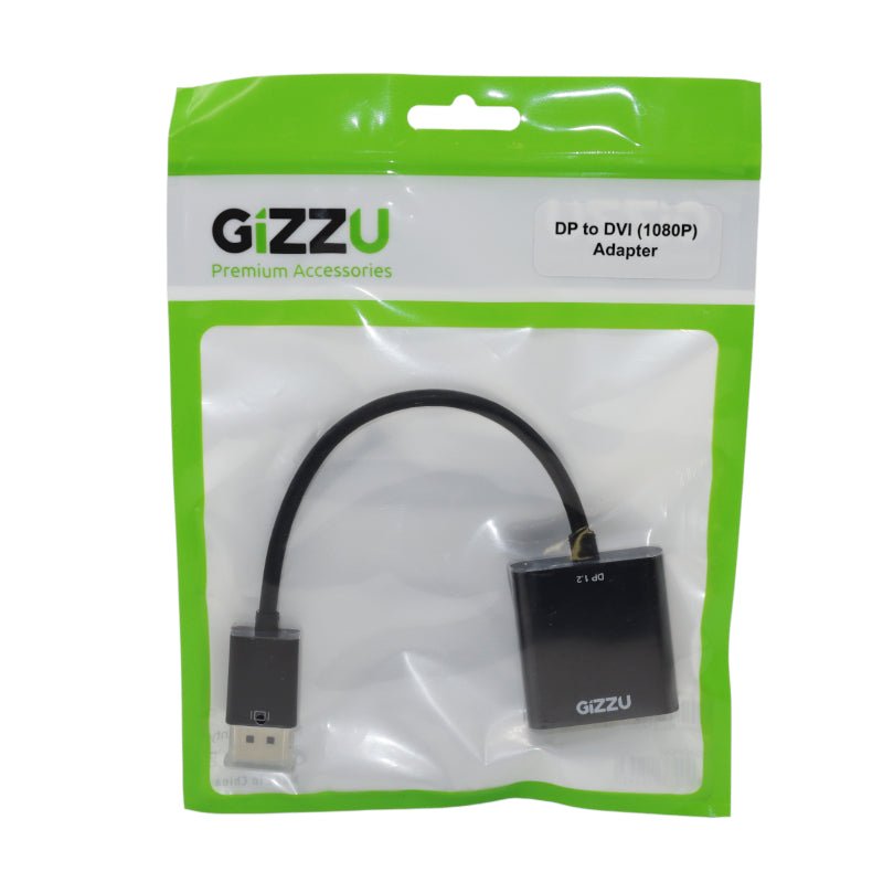 GIZZU Display Port Male to DVI Female Adapter 0.15m Polybag - Vice-Tech