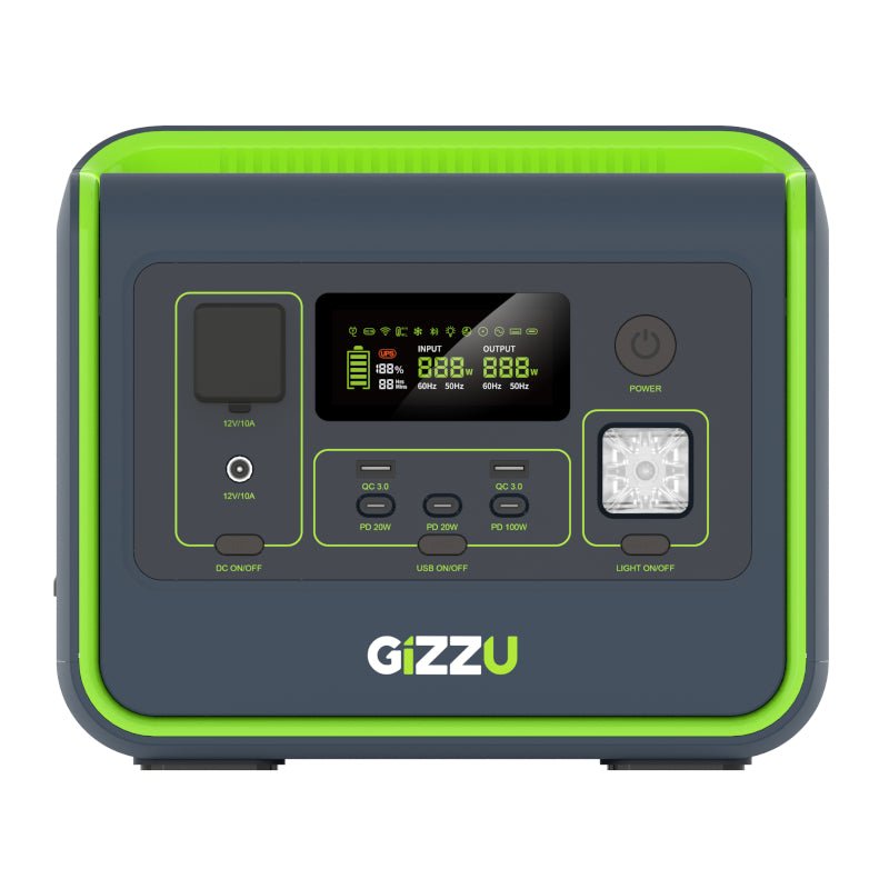 Gizzu Hero 512Wh 800W Portable Power Station - Vice-Tech