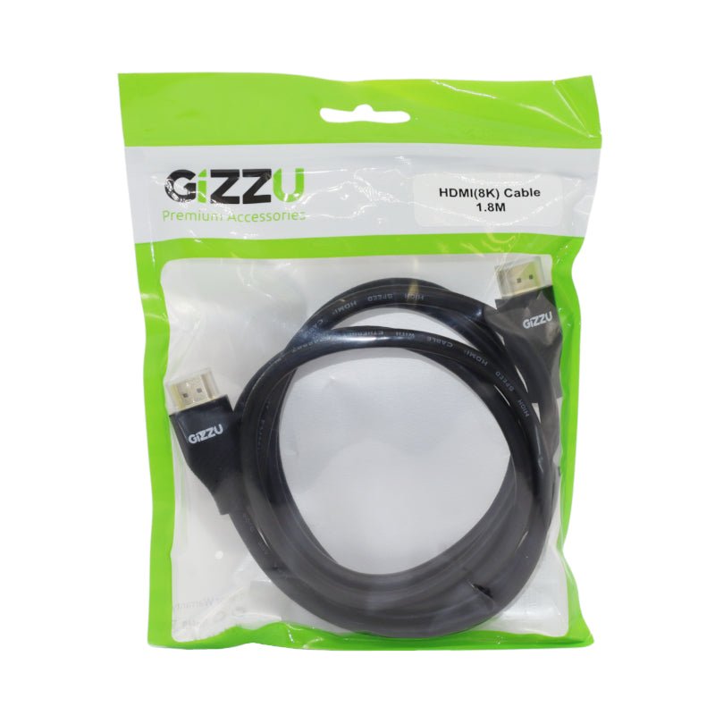 GIZZU High Speed V.2.1 HDMI 8K 1.8M Cable Polybag - Vice-Tech