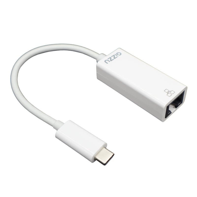 GIZZU USB-C to Gigabit Adapter Polybag - White - Vice-Tech