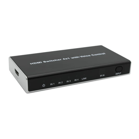 HDCVT 4x1 HDMI 2.0 Switch with Voice Control - Vice-Tech