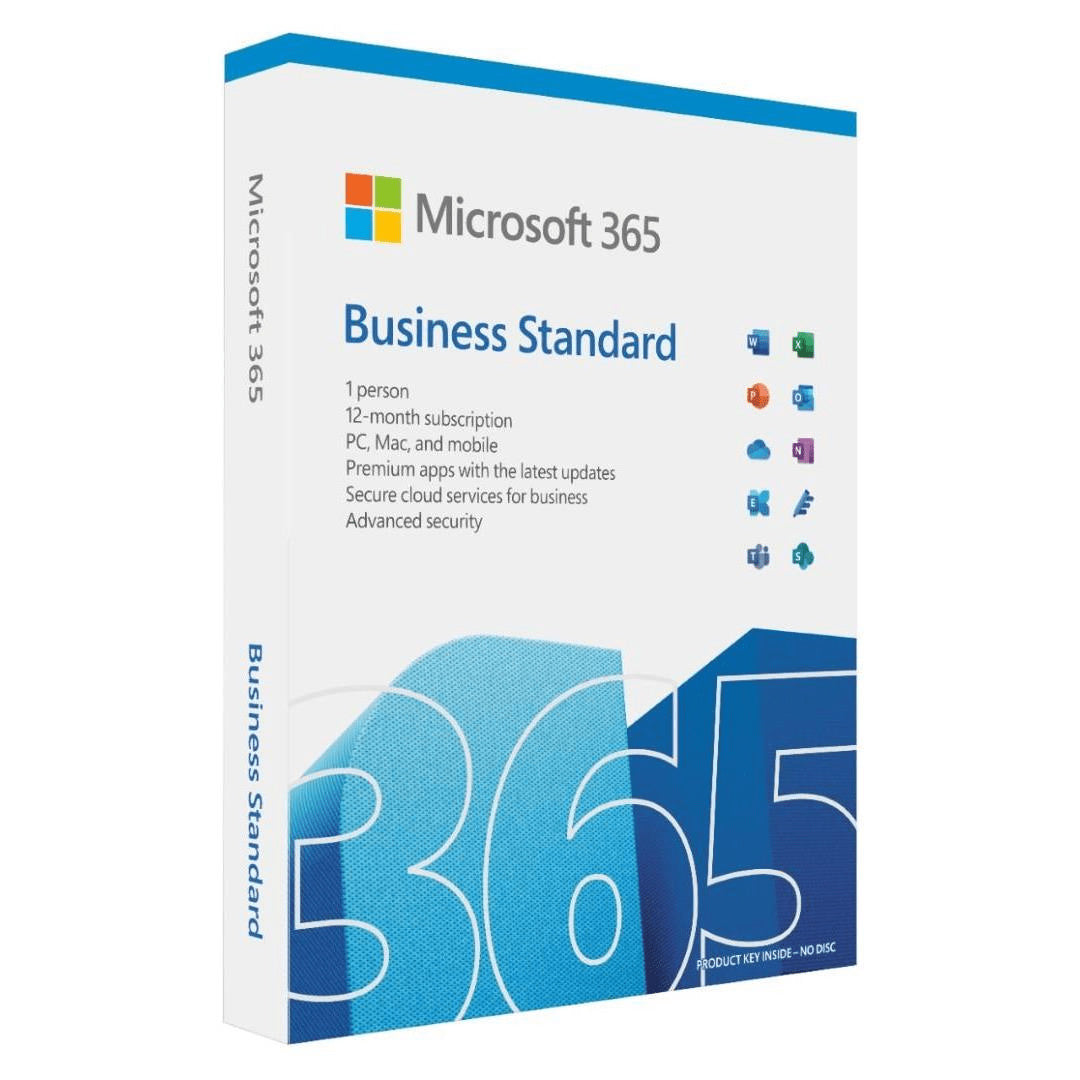 Microsoft 365 Business Standard Fpp Medialess 1 Year Subscription