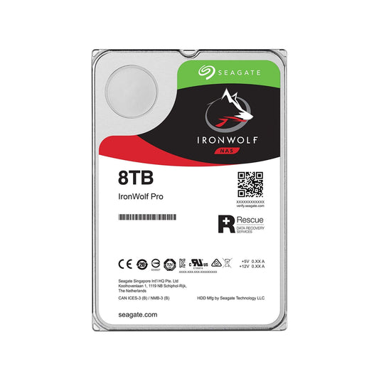 Seagate 8 Tb 3.5 Ironwolf Nas Hdd 256 Mb Cache